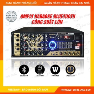 Amply USB Bluetooth - Ampli Karaoke Gia Đình ATANNOII AT-568A 12 sò Nhật