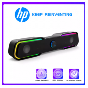 HP DHE6002 Loa Tăng Âm Bass Động RGB Streamer Hiệu Ứng Ánh Sáng Dùng Nguồn USB Âm Thanh Mạnh Mẽ Tương Thích Thông Minh Cho Máy Tính Xách Tay Máy Tính Để Bàn TV Điện Thoại Di Động