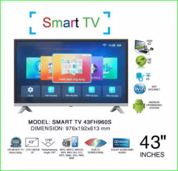 Smart Tivi Darling 43 inch Full HD - tivi giá rẻ dươi 5 triệu